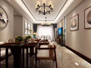 新中式风格在设计上提炼了其中经典元素并加以简化和丰富，在家具形态上更加简洁清秀。