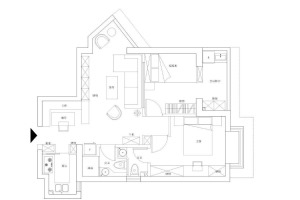 【智造家整装】蔚蓝四季花园+日式+户型图+80㎡ 12万