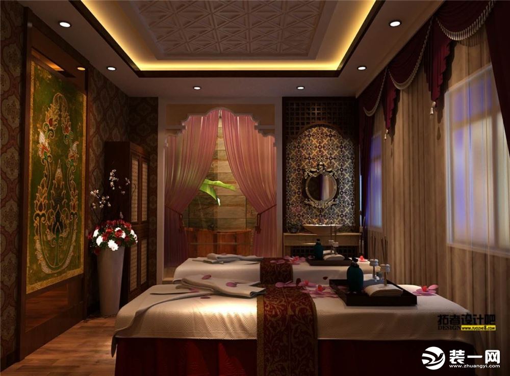 VIP室-东南亚风格大型美容院装修效果图