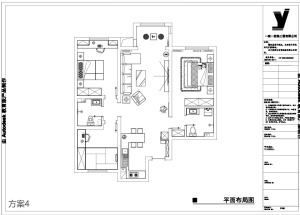 【太原一家一装饰】中正锦城117平米三居室现代轻奢风格--平米