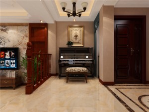 徐州保利花园三居室100平中式风格钢琴