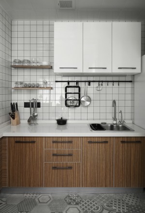 北欧风格-厨房装修效果图