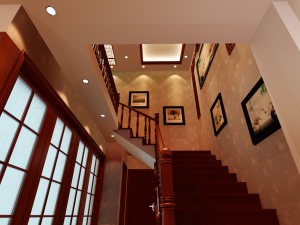 中式風格樓梯間裝修效果圖圖片