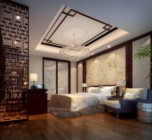 上海华丽家族中式风格别墅装修效果图