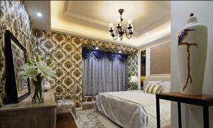 上海华丽家族简约风格四居室装修设计