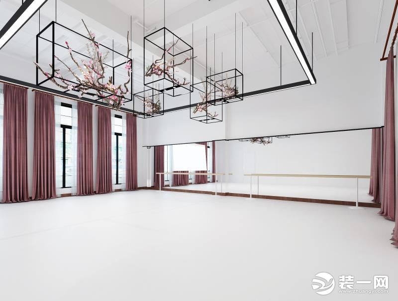 欣彤舞蹈培训班学校装修案例-开阔的教室和视野