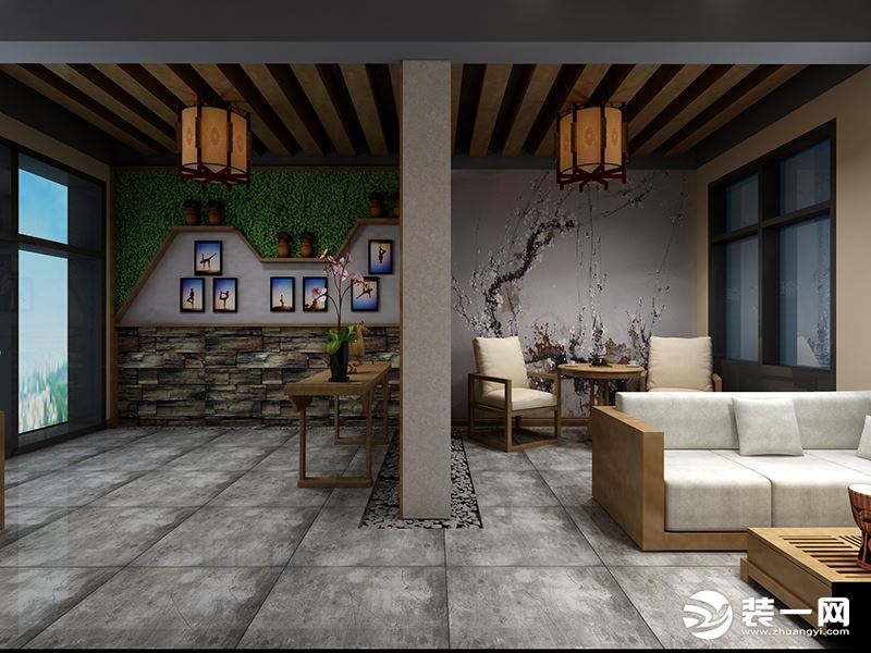 杭州瑜伽馆设计改造效果图-名设网室内设计