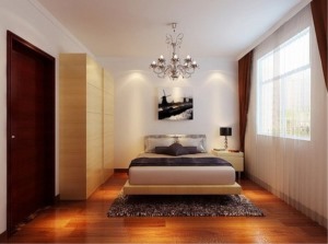 兰州137平米的现代简约风格卧室装修效果图