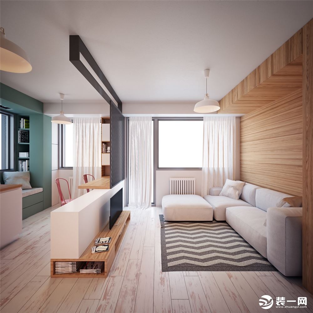 中国铁建·云公馆一居室装修案例