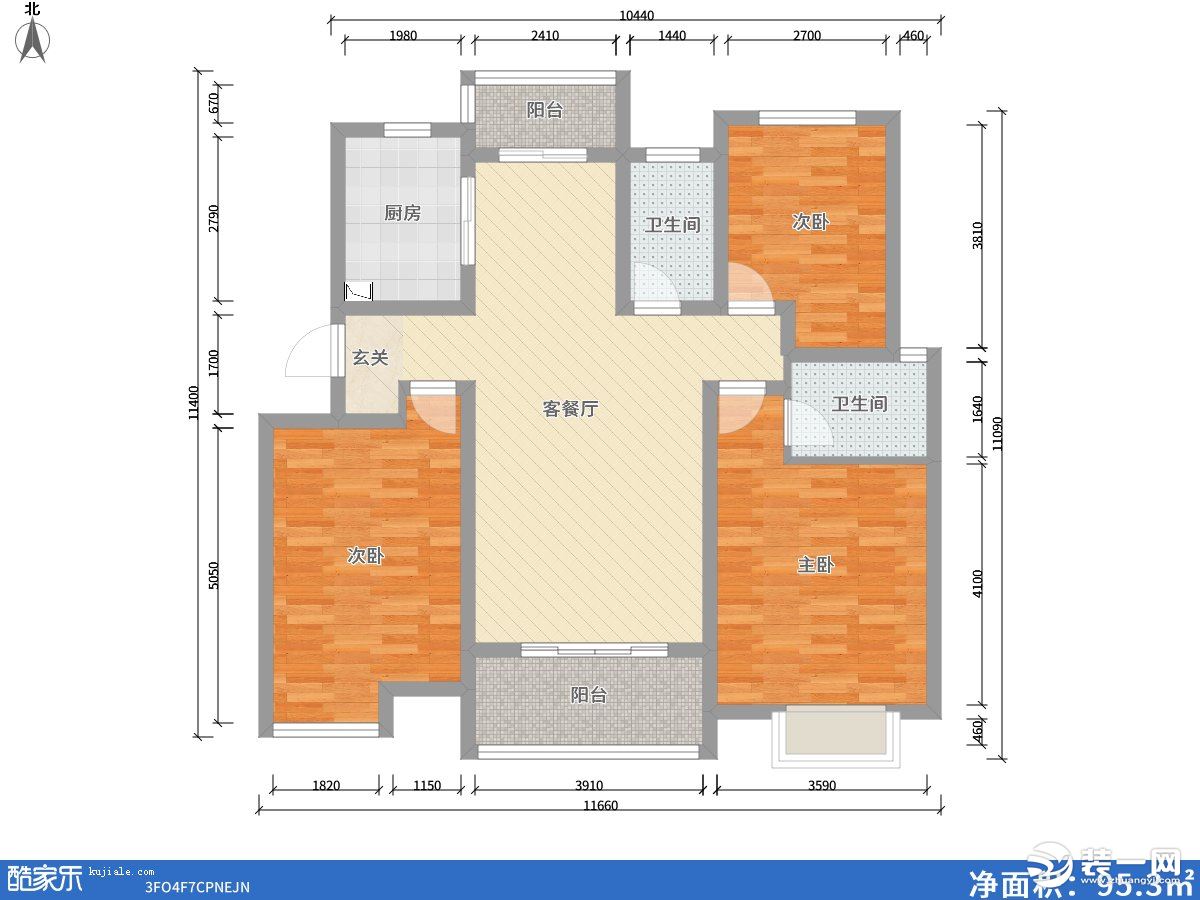 戶型圖【梧桐裝飾】120平山水居現(xiàn)代風(fēng)家裝