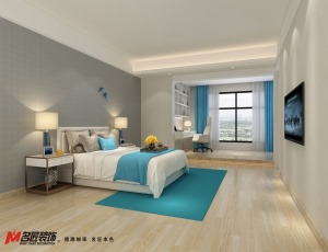 锦绣龙湾别墅现代风格500平装修效果图卧室效果图2