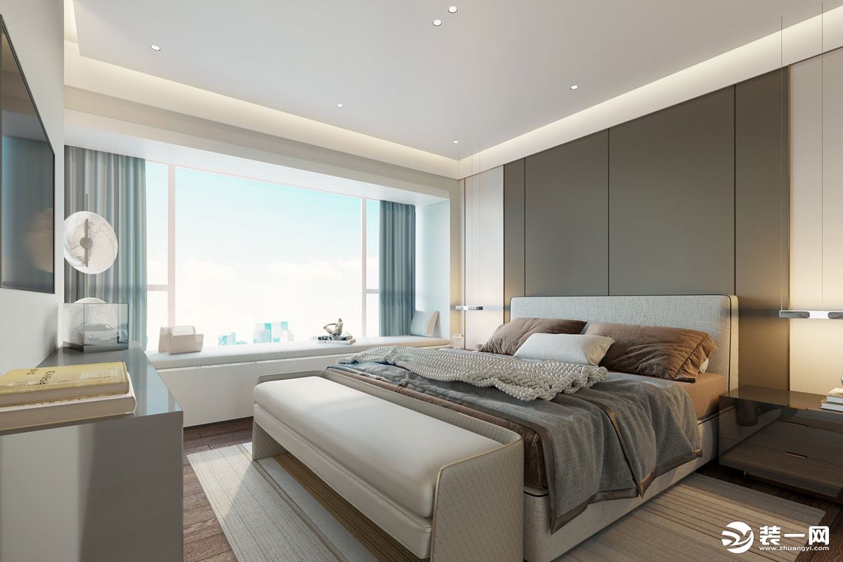 【东易日盛装饰】香山美墅云颂-175平米装修-现代简约风格设计案例 卧室