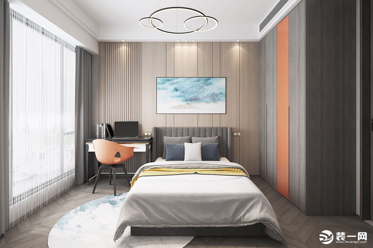 【东易日盛】宝生Midtow-98平米装修-现代轻奢风格设计案例 卧室