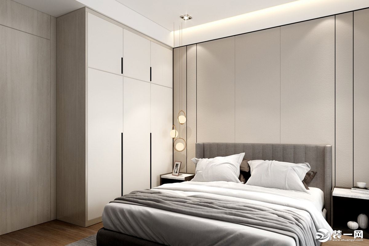 【东易日盛装饰】十二橡树庄园-197平米装修-现代简约风格设计案例-卧室