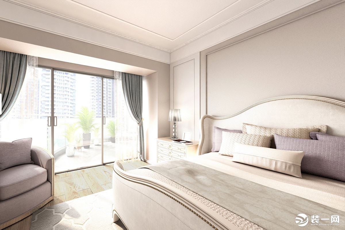 【东易日盛装饰】中信红树湾-180平米装修-美式风格设计案例-卧室 