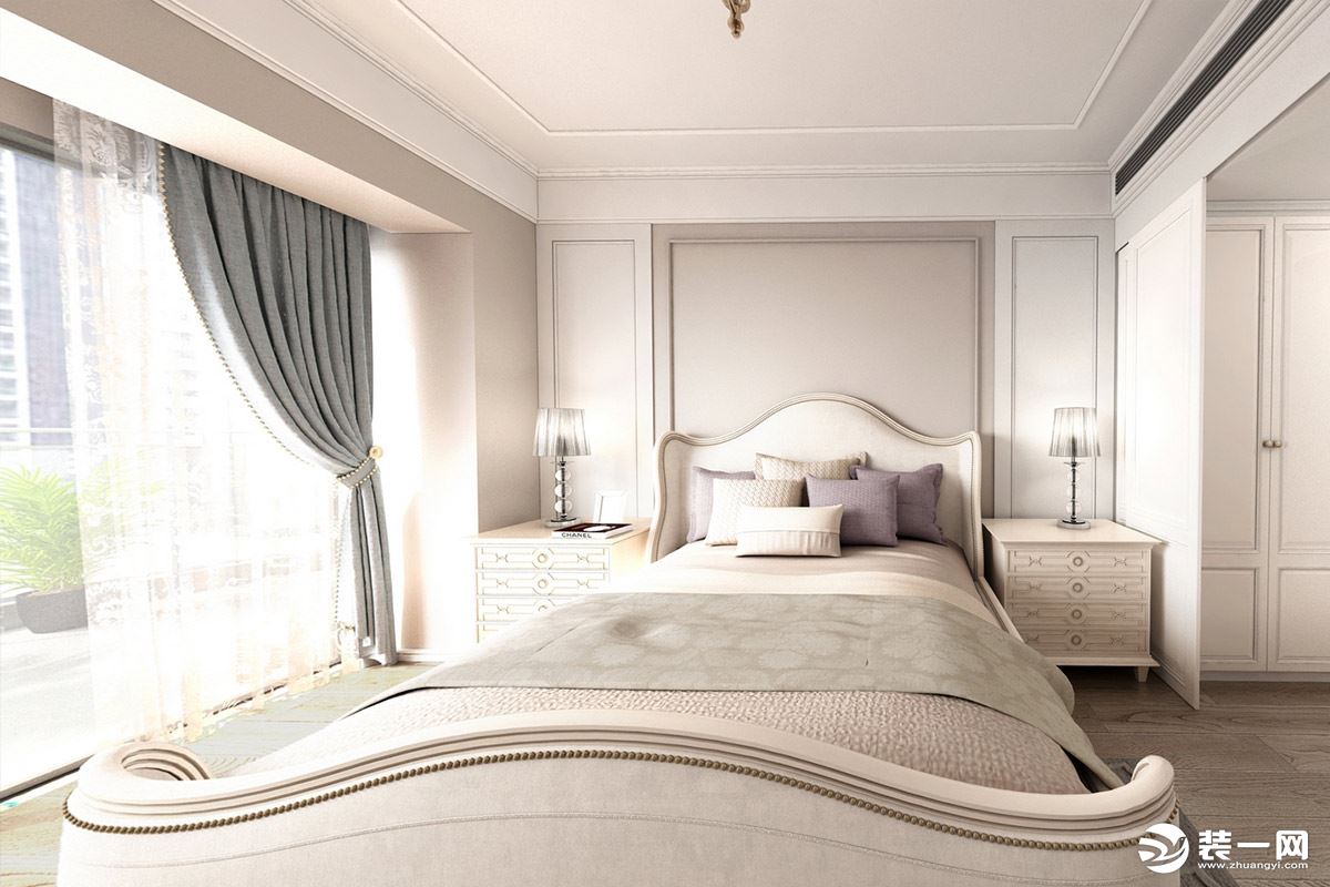 【东易日盛装饰】中信红树湾-180平米装修-美式风格设计案例-卧室