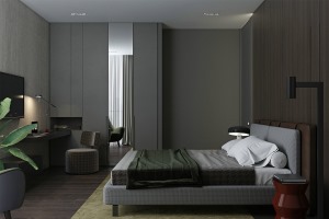 【东易日盛装饰】凤凰天誉-116平米装修-现代风格装修案例-卧室