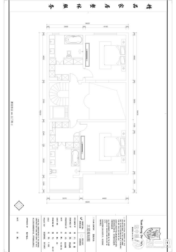 秦皇島遠(yuǎn)中裝飾北京潤(rùn)澤莊園600平米歐式風(fēng)格案例