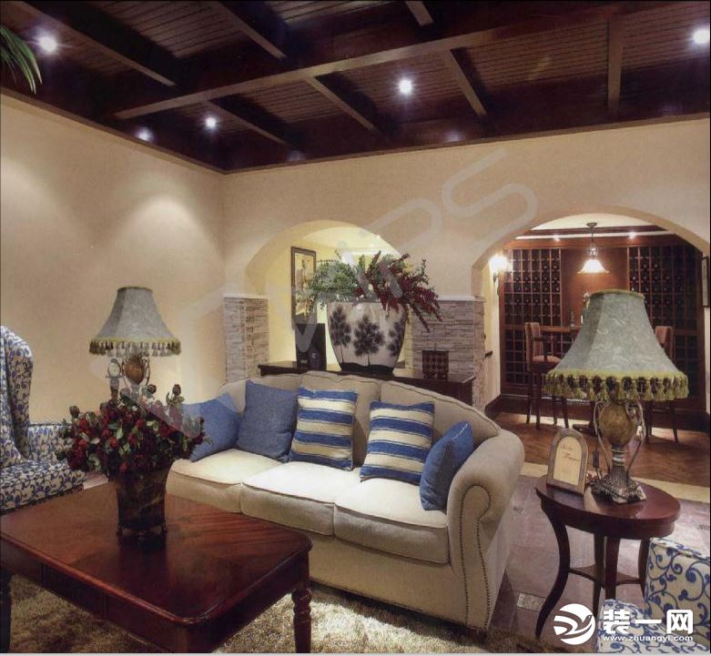 秦皇岛远中装饰北京龙湾别墅1300平米简美风格案例