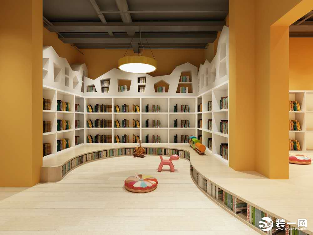 阅读区采用城堡式设计结构增加童趣