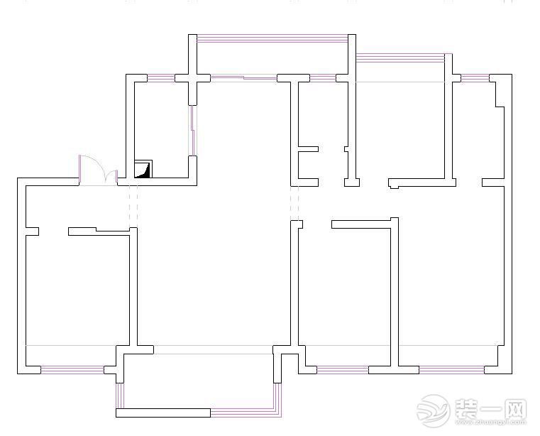 山水作品六安碧桂园145平方户型原始图