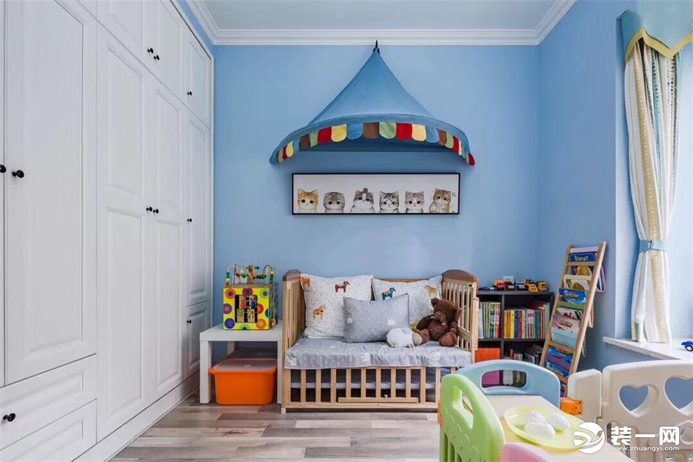 春立方 90平小户型美式风格装修效果图儿童房