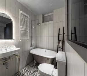 神华怡园153平三居室现代轻奢风格浴室效果图