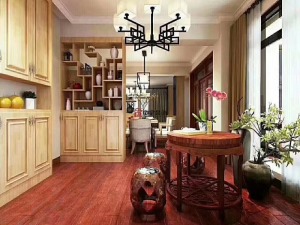 江山丽园95㎡新中式风格装修，清爽舒适三居室，低调有内涵！