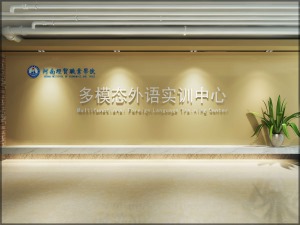 河南经贸职业技术学院设计效果图-铭仕装饰设计总监代表作品赏析---形象墙