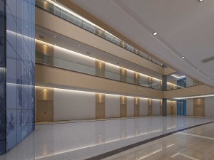 新鄭機場航空管制樓設計效果圖和現場照片-河南銘仕裝飾公司
