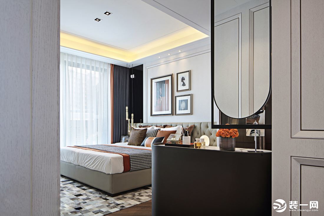 【卧室】佩奇装饰 金科中央御园260m2中式风格案例设计