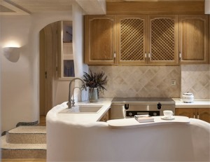 【厨房】佩奇装饰 |巴蜀丽景123m²地中海风格案例设计