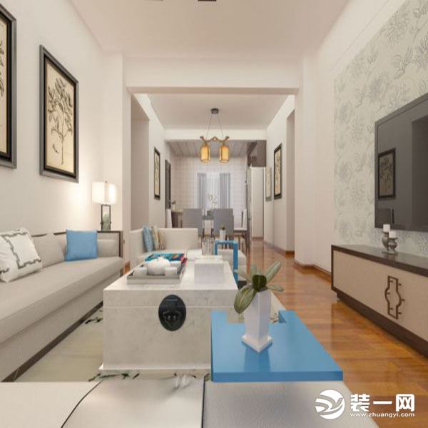 日式简约风格装修的特点是简洁和淡雅，它通过素雅的墙面设计和简洁的家具摆放，能带给人一种宁静感和舒适感