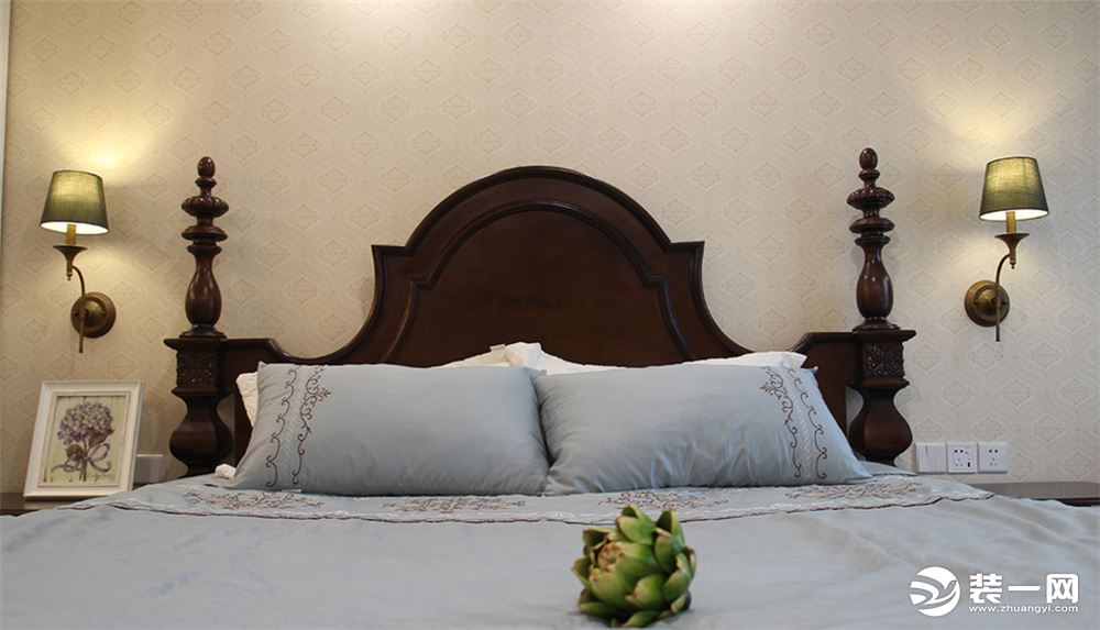 【金伙伴装饰】首开太湖一号 95平 美式风格  三居室  卧室