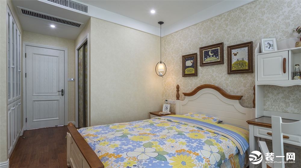 【金伙伴装饰】荷澜庭125平 13万 美式风格  三居室  卧室