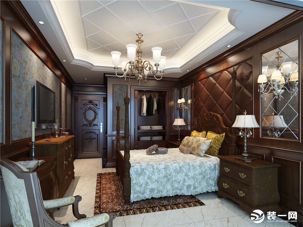 古典欧式风格卧室效果图