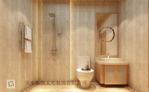 东南亚风格浴室效果图