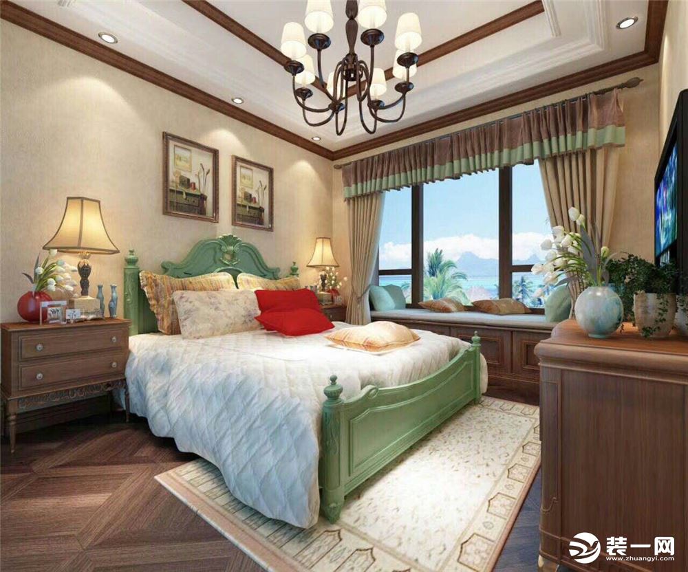 新中式复式卧室