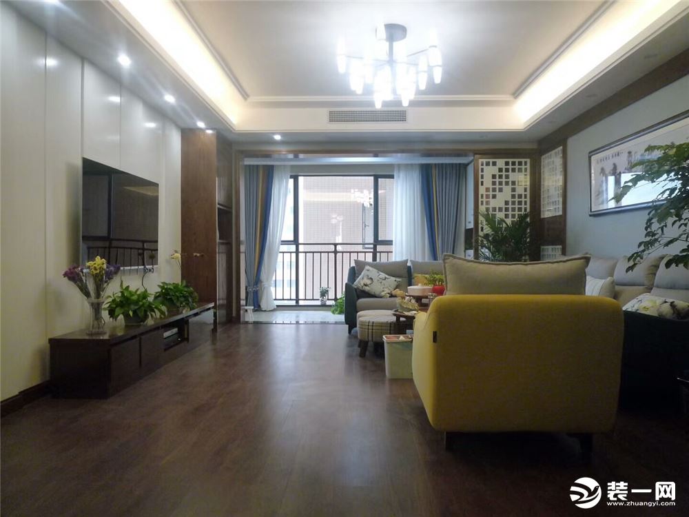 新中式三居室客厅
