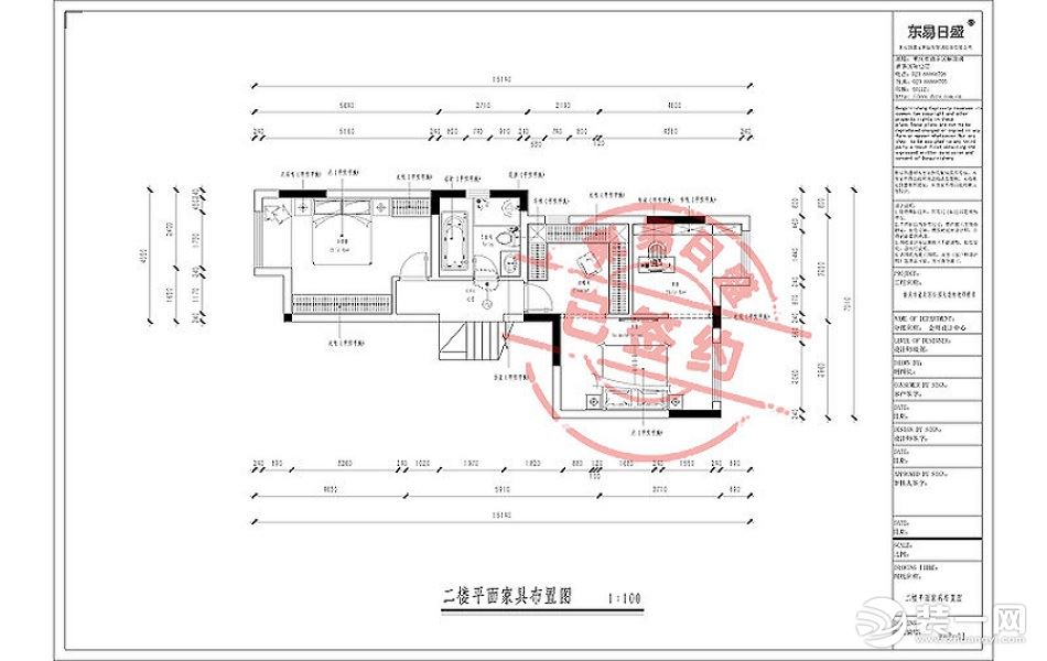 渝北公园大道136平米四居室现代轻奢平面设计图