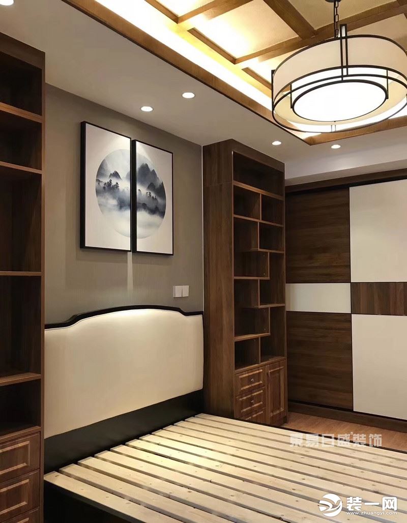 龙湖九里晴川125平中式装修风格——卧室