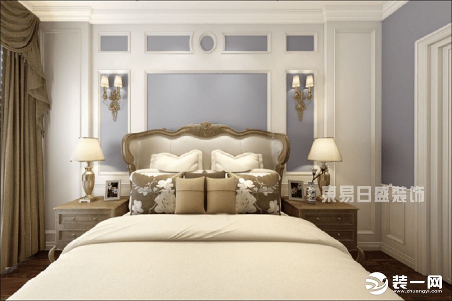 重庆东易日盛装饰美利山360㎡别墅设计——卧室案例效果图