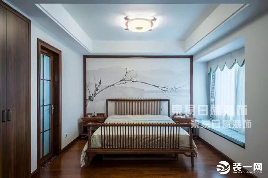 【重庆东易日盛装饰】棕榈泉+230㎡+新中式风格——卧室