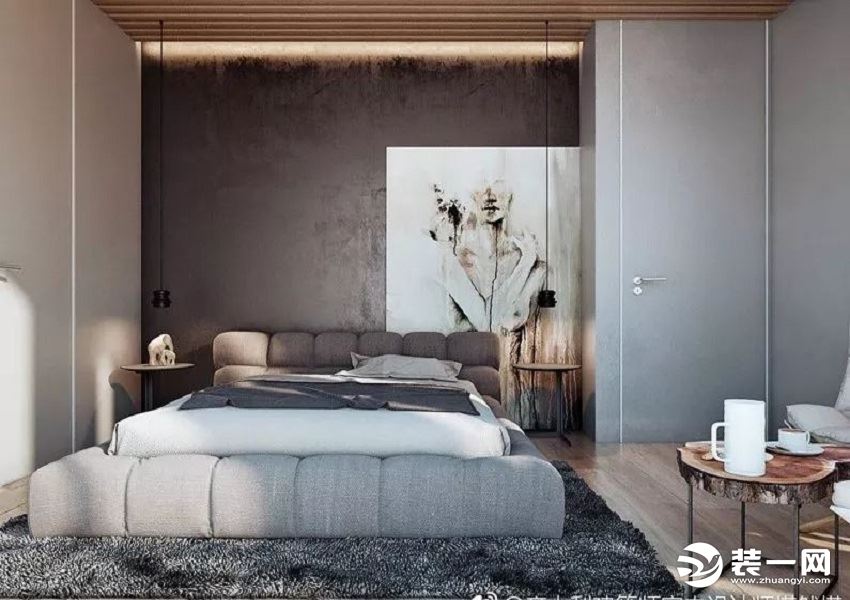 【重庆东易日盛】101平米现代装修风格-卧室设计效果图