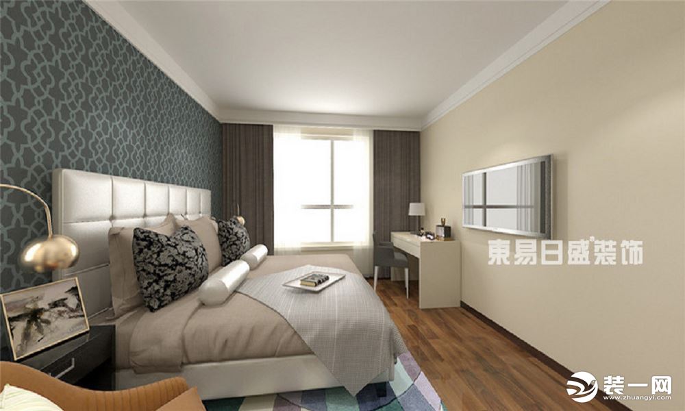 【重庆东易日盛】公园大道160平米现代风格-卧室装修效果图