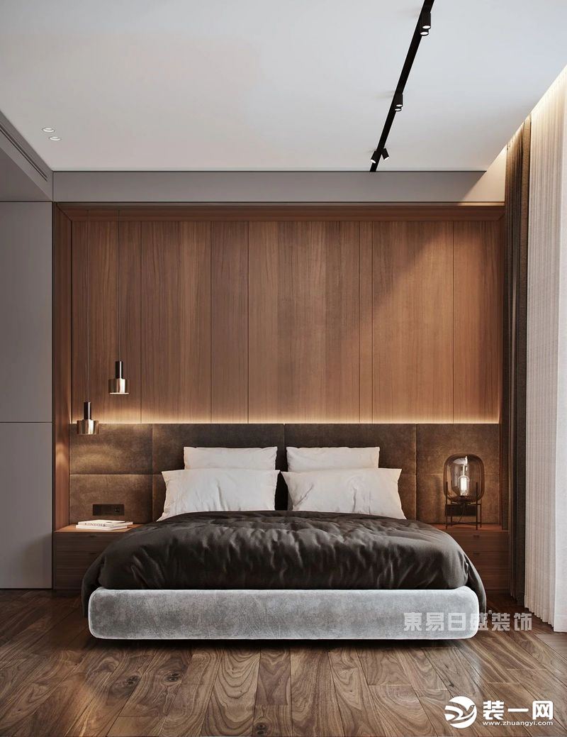 两江新宸125平米现代简约风格-卧室装修效果图