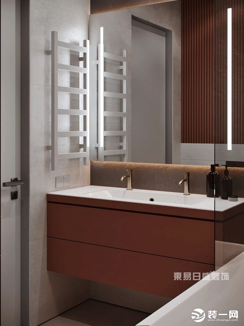 两江新宸125平米现代简约风格-卫生间装修效果图
