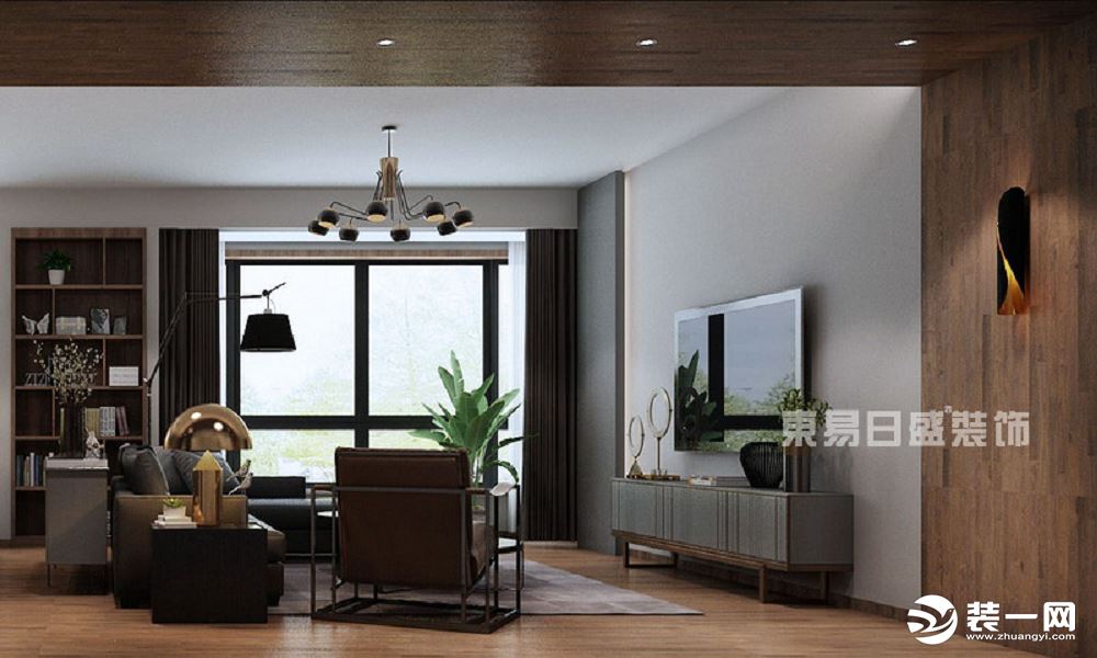 【重庆东易日盛】东海岸150㎡三居室现代风格-客厅装修效果图