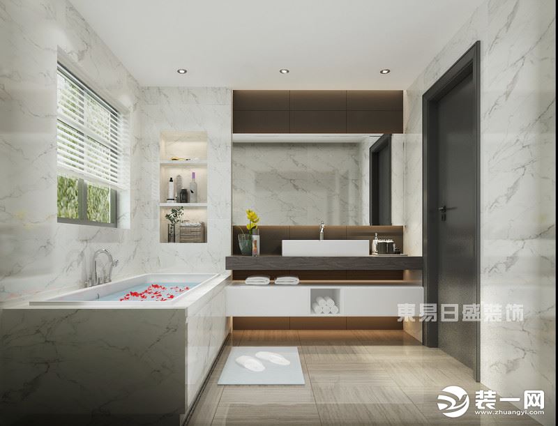 【重庆东易日盛】167平米顶层现代风格-浴室装修效果图