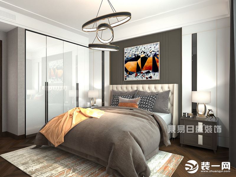 【重庆东易日盛】130平米新中式风格-卧室装修效果图